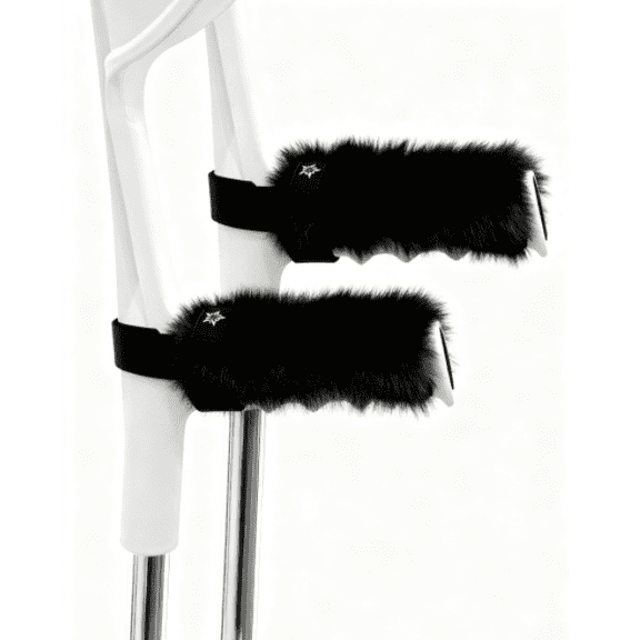 CAVENDY Crutch Handle Covers Forearm Crutch Pads Soft Foam Padding for Comfort & Grip Fits UK Standard Crutches Non-Slip Washable Breathable Easy to Fit