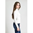 thumbnail image 2 of Blusa tejida de cuello alto /Juvenil, 0247 (Blanco) blanco M, 2 of 4