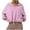 Pink, variant on Wyongtao Hoodie Jackets for Women 1/2 Zip Crop Top Lightweight Stand Collar Sports Loose Yoga Sweatshirts,Red XL