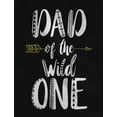 thumbnail image 5 of Dad and Baby Matching Clothes Wild One Dad Shirt Baby Bodysuit 1st Birthday Set Dad Black Large / Baby Black 18M (12-18M), 5 of 5