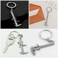 thumbnail image 3 of FRCOLOR  3 Pcs Key Chain Vernier Caliper Tiny Keychain Portable Silver, 3 of 7