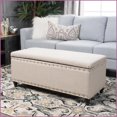 thumbnail image 6 of Storage Ottoman with Padded Seat & Spacious Storage | Wheat | Fabric, 6 of 15