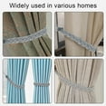 thumbnail image 5 of Gray - Hand Woven Single Rope Curtain Tiebacks - Type: Curtain ties and accessories (2 pieces), 5 of 5