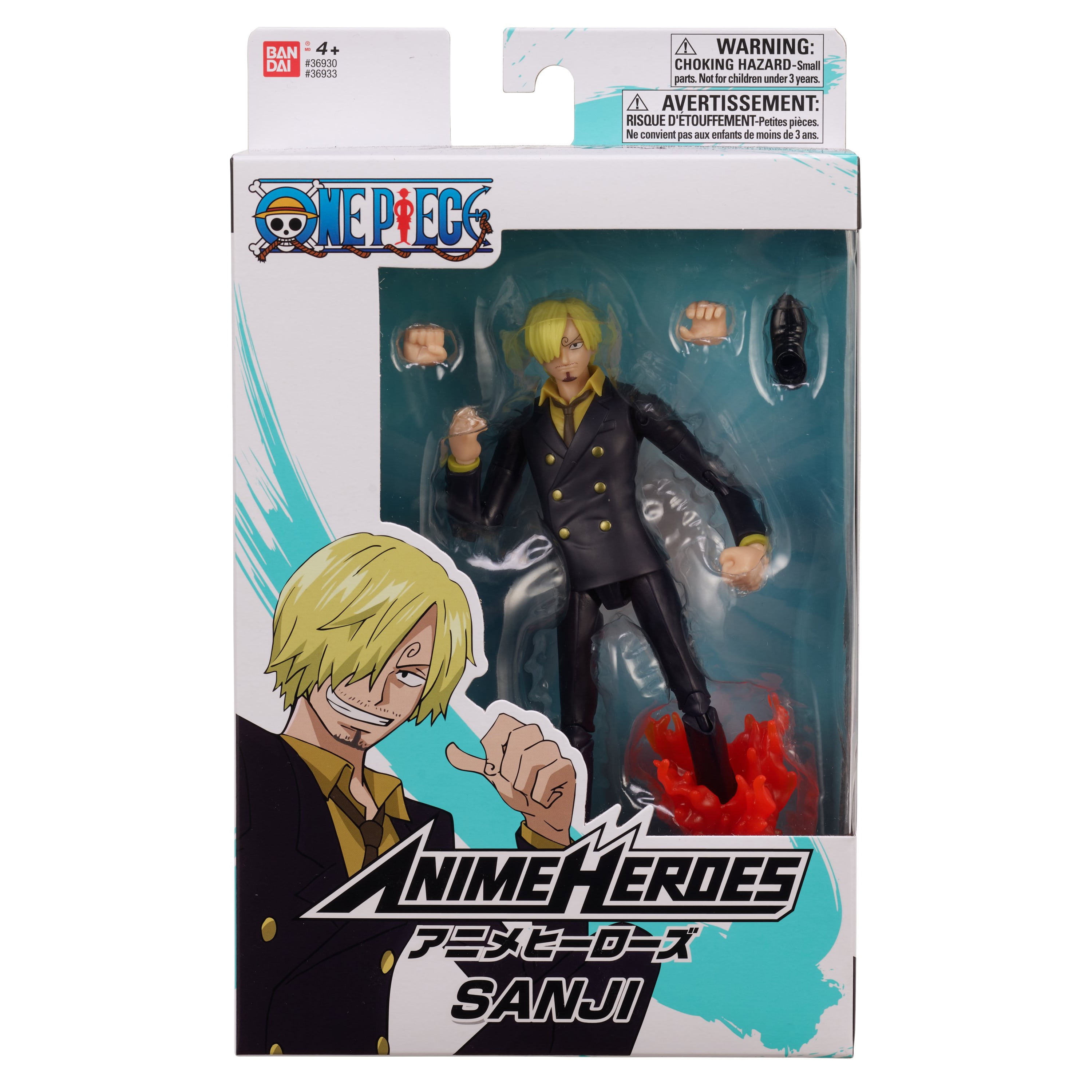 Anime Heroes One Piece Sanji 6.5 Action Figure