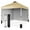 Khaki, variant on Luku 10x10 FT Instant Pop Up Canopy, Waterproof Sun Shelter with 2 Removable Walls, Adjustable Height, Vented Roof, Wheeled Bag & Sandbags, Easy Setup for Backyard, Party, Market