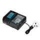 thumbnail image 2 of Cargador de batería de iones de litio para Makita 14,4 V 18 V Pantalla LCD incorporada 100-240 V (enchufe del Reino Unido), 2 of 5