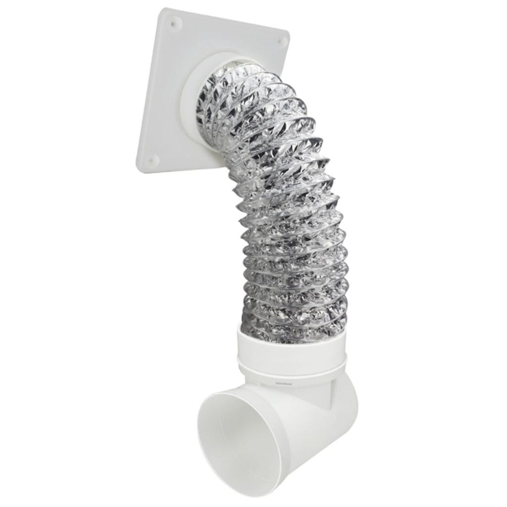 Osdhezcn Aluminum Ducting Heavy Duty Dryer Vent Hose 90 Degree Dryer Vent for Heating Cooling Ventilation and Exhaust Ventilation