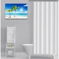 thumbnail image 3 of Palm Tree Wall Art Canvas Beach Themed Coastal Decor Blue Ocean Prints Pictures Artwork for Walls Modern Stretched and Framed Ready to Hang12x16inches, 3 of 6
