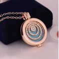 3 Piece Essential Oil Diffuser Aromatherapy Necklace Alloy Diamond Long