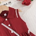 thumbnail image 6 of XXWXYD Girls Summer Dress Pearl Collar Boho Beach Tank Sundres𝗌 Casual Smoc𝗄ed 𝖳iered Maxi Vacation Holiday Dress, 6 of 7