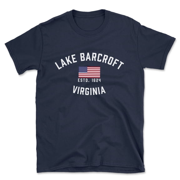 Lake Barcroft Virginia Patriot Men's Cotton T-Shirt