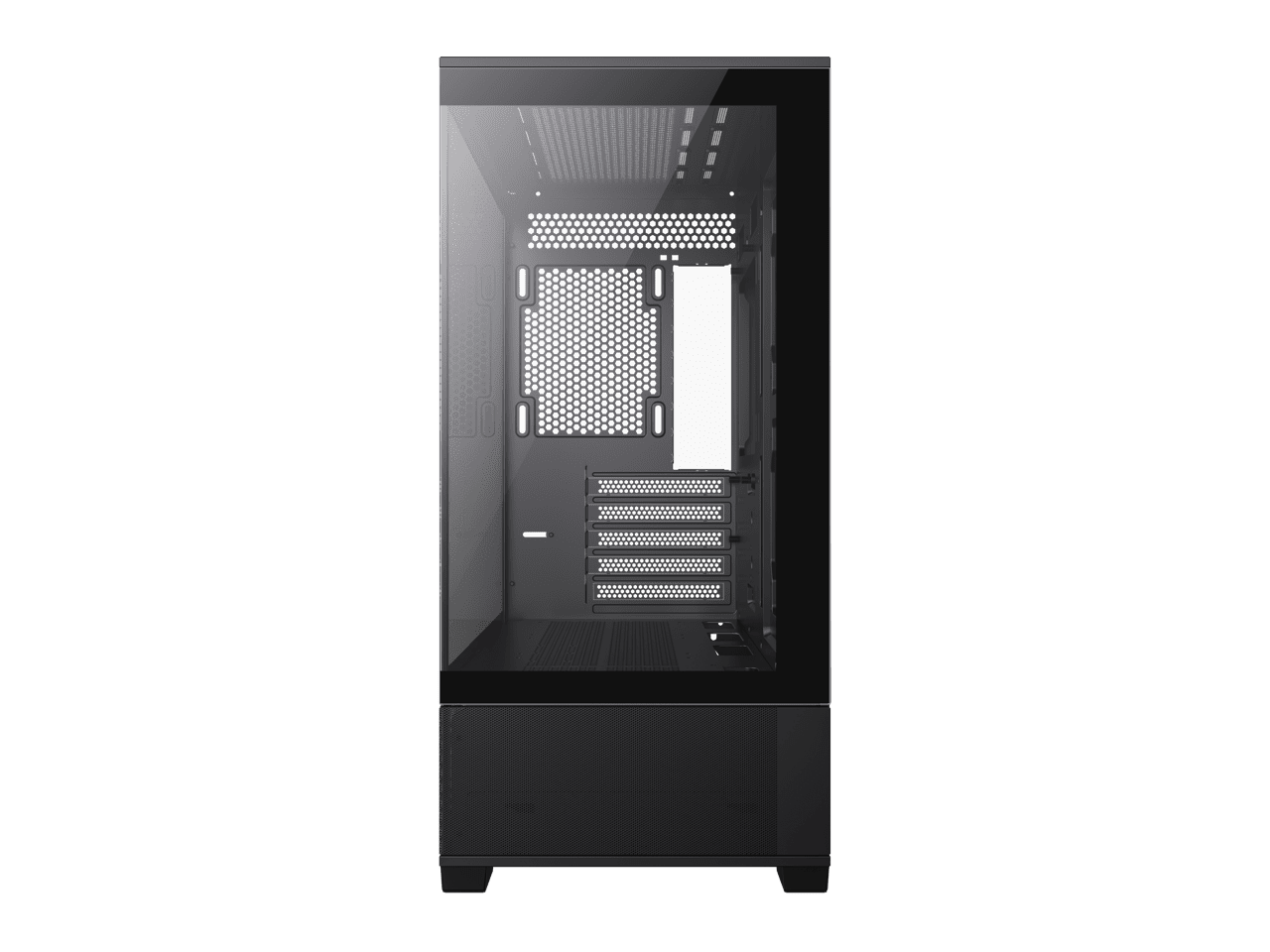 GAMEMAX VISTA MB Black USB3.0 Micro-ATX Tower Tempered Glass Computer Case. Fan is Not Included.