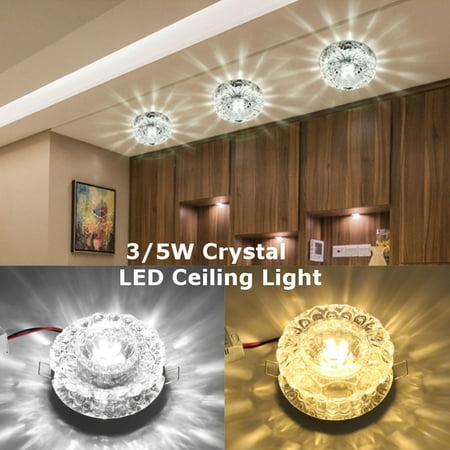 AC85-265V 5W 5730SMD LED Ceiling Light Fixture Modern Pendant Chandelier Romantic Crystal Lamp Light For Living Room Kitchen Bedroom Home