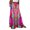 Colorful, variant on Yunliwuli Women's Bohemian Skirts Vintage Elastic High Waist A-Line Skirts Tiered Long Skirts with Pockets