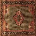 thumbnail image 1 of Ahgly Company Indoor Square Persian Brown Traditional Area Rugs, 7' Square, 1 of 4