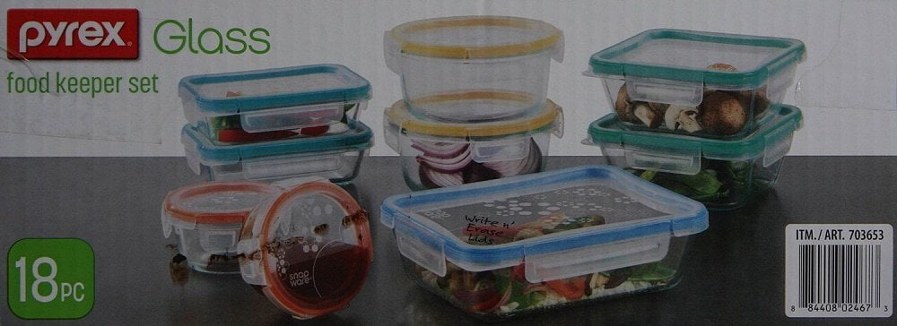 Snapware 18pc Total Solution Pyrex Glass Food Keeper Set New No Snapware 18pc Total Solution Pyrex Glass Food Keeper Set New No Box Com