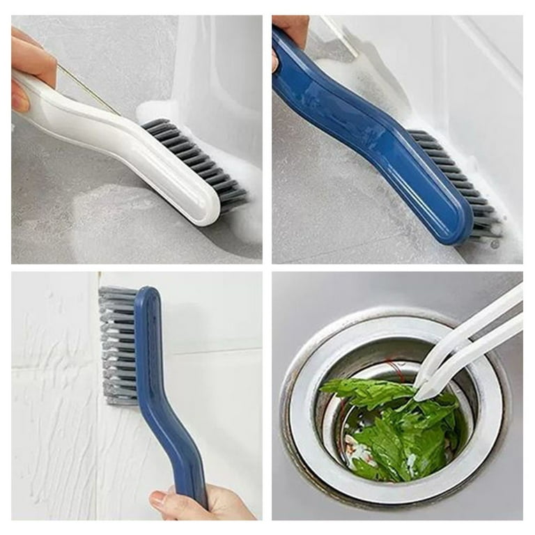 2 in1 Clip Hair Cleaning Brush for Wall, Multifunctional Floor Seam Brush, Men's, Size: One Size