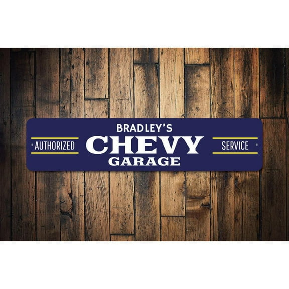 Chevy Novelty Decor, Metal Wall Sign - 4x18 Inches