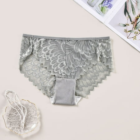 Womens Thongs Pack High Waist Cotton Underwear High Waisted No Show Panties Sexy Low Rise Underpants Strech Soft Full Coverage Briefs Base Low Rise Thong with Lace Panty Soft Stretch Shorts XL