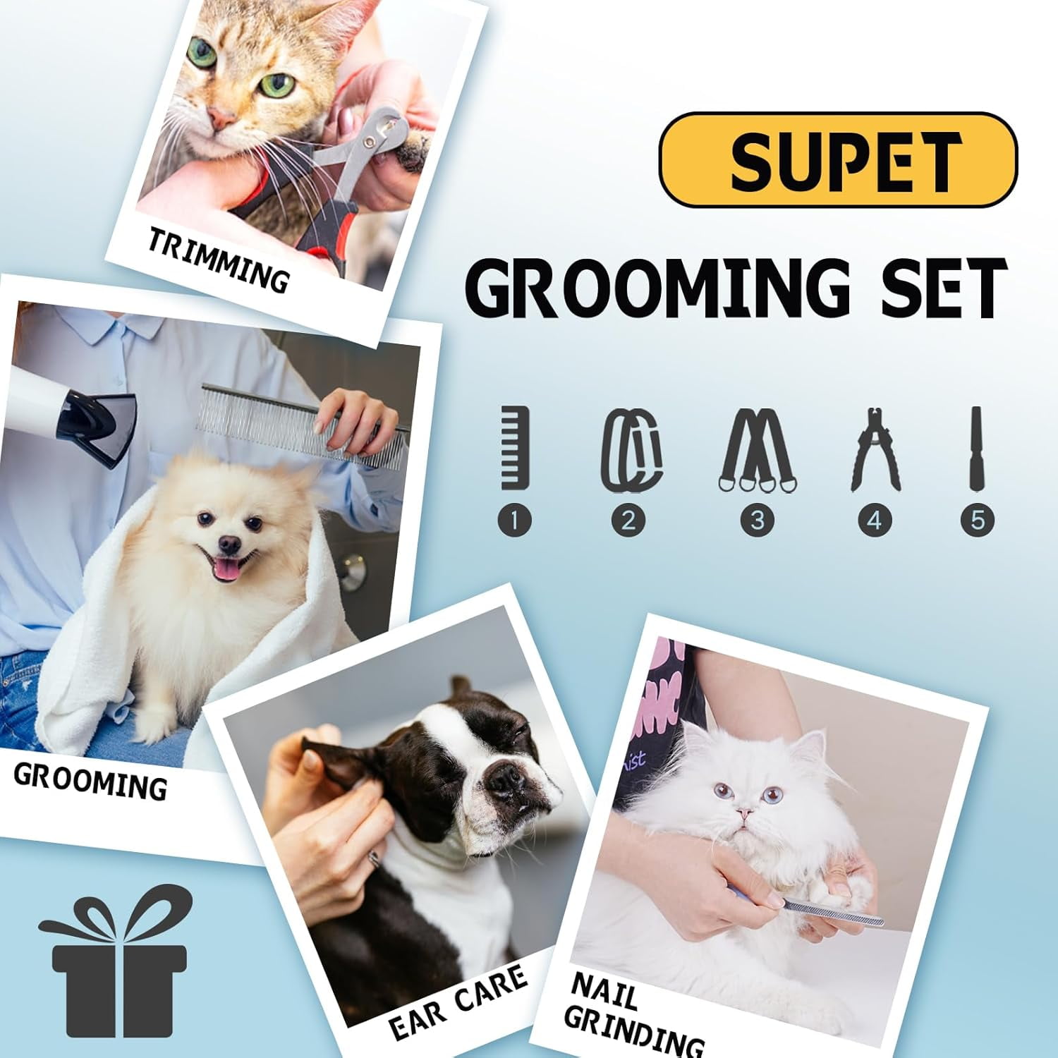 Dog Grooming Hammock Harness for Dogs Cats, Relaxation Pet Nail Clipper Hammock, Restraint Dog & Large Animal Leashes Sling for Groomingk for Nail Trimming (Coral Blue, 2XL)