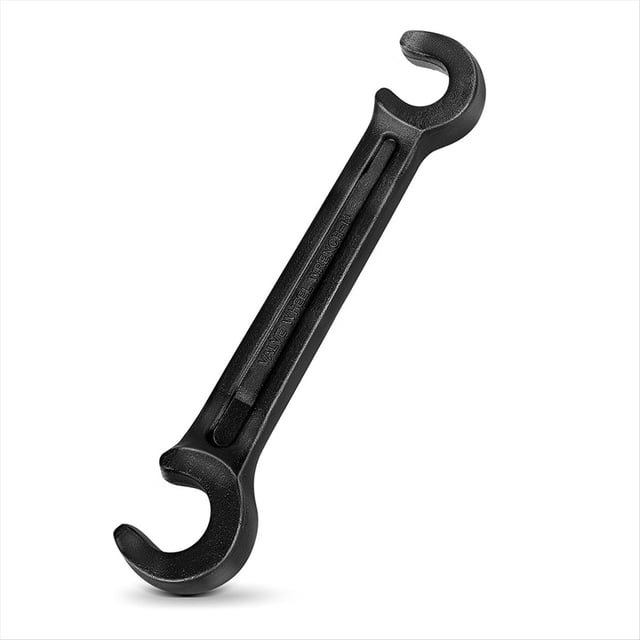 Llave de Doble Extremo para Válvulas de Rueda. Llave Manual de Acero Fundido para Válvulas de Rueda. Herramienta de Apertura y de 10 Pulgadas (11/16 Pulgadas y 1 Pulgada).