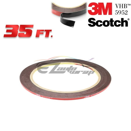 Rp45 Vhb Tape - Genuine 2MM 3M VHB #5952 Double-Sided Mounting Tape 10.5M / 35FT / 420 Inches Length
