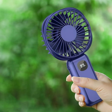 

Small Fan Mini Portable Rechargeable Digital Night Light Power Bank Handheld Small Fan Rechargeable Portable Small Fan Handheld Fan Battery Operated