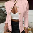 thumbnail image 4 of XPMWRP Women's Long Sleeve Button Coat Soft Breathable Fabric Casual Top Perfect for Spring Summer Daily Wear Stylish Jacket Ideal for Holiday Parties Pink M, 4 of 7