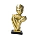 thumbnail image 4 of Escultura de cara abstracta, estatua de abrazar, estatua de amante abrazado, figura coleccionable Dorado, 4 of 9