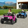 thumbnail image 2 of Costway 12V Kids Ride on Truck Car Battery Powered Electric Vehicle with Remote Control Pink, 2 of 10