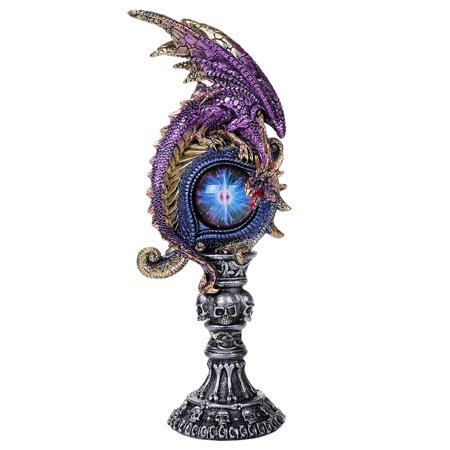 Guardian Dragon On Ocular Tower Figurine Tabletop Display