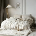 thumbnail image 2 of Zhuge Bed Sheets Set, Bedding Sheets Pillowcases Kit, Twin Bed Set, Hotel Bedding, Home Decor(White), 2 of 5