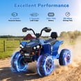 thumbnail image 2 of WOWEHICLE 24V 4WD Kids Ride On ATV, 800W Electric 4-Wheeler with 2 Seats, Max 5 MPH, Ages 3-8, Blue, 2 of 7