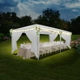 thumbnail image 4 of SANOPY 10x20 Party Tents with 6 Removable Sidewalls, Outdoor Waterproof Shade Canopy Tent for Weddings and Events, White, 4 of 8