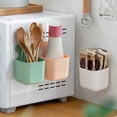 thumbnail image 3 of Organizador de pared magnético para baño, sin perforaciones, ideal para hisopos de algodón, discos de maquillaje, esponjas, cepillos de dientes y artículos de cocina, oficina y baño., 3 of 8