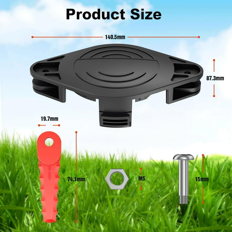 2-Pack Homelite Lawn Mower Spool Caps – 86x34mm Replacement For UT41112 & Similar Models
