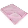 thumbnail image 2 of Light Baby Pink, 50x60 inch Velvety Soft Classic Solid Plush Fleece Throw Blanket, 2 of 5