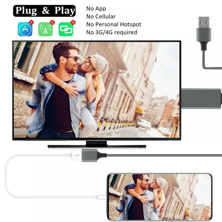 8PIN to HDMI Digital AV TV Adapter OTG Cable For iPad iPhone 13 12