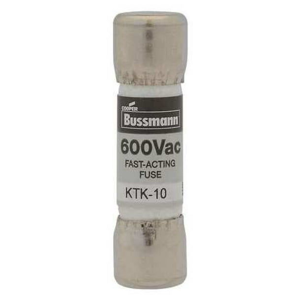 EATON BUSSMANN KTK15 15A Cylindrical Fast Acting Melamine Fuse, 600VAC