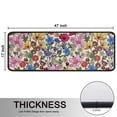 thumbnail image 5 of Kitchen Rugs Sets Of 2,Pioneer Flower Floral Print Pattern Anti Fatigue Kitchen Mat Rugs Non Slip Washable,Decorative Kitchen Floor Mats for Kitchen,Sink,Laundry,17"x47"+17"x47", 5 of 5