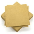thumbnail image 5 of Singular Cocktail Napkins - 100 Disposable Square Beverage Napkins - Size 4.00" x 4.00" - Gold, 5 of 5