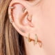 thumbnail image 3 of 3 pares de aretes pequeños de cartílago para mujer, aretes de circonita cúbica, aretes de aro chapados en oro blanco, 8mm, 10mm, 12mm, 3 of 5