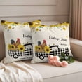 thumbnail image 2 of Country Kitchen Sunflowers Outdoor Waterproof Pillow Covers, Rustic Truck Vintage Farmhouse Decorative Square Throw Pillowcase Sofa Cushion Sham for Patio/Couch/Chair, 16"x16" 2 Pack, 2 of 8