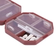 thumbnail image 2 of Unique Bargains 1 Pc 6 Grids Double Layer Pill Case Dustproof for Travel Red, 2 of 6