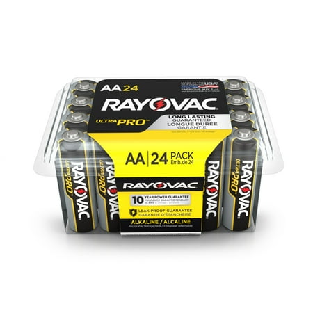Rayovac UltraPro Alkaline, AA Batteries, 24 Count