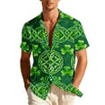 thumbnail image 3 of LIBRCLO Graphic Shirts for St. Patricks Day, Mens Short Sleeve Button Down, Humorous Designs, 3 of 8
