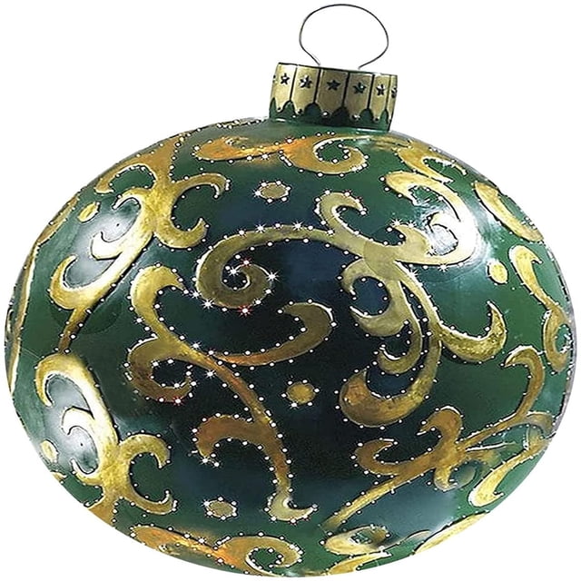 Outdoor Christmas Inflatable Decorated Ball Giant Christmas Inflatable Ball Christmas Tree Decorations Outdoor Decorations Holiday Inflatables Balls Decoration with Pump