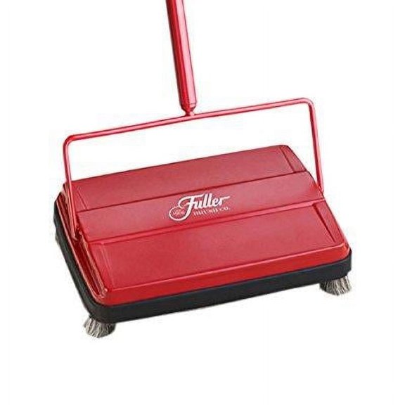 Fuller Brush 17052 Electrostatic Carpet and Floor Sweeper, 9-Inch Cleaning Path, Lightweight, Red