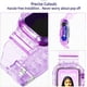 thumbnail image 5 of Funda transparente con correa compatible con Apple Watch 45 mm, 38 mm, 40 mm, 41 mm, 42 mm, 44 mm, mujeres, hombres y niñas, correa de silicona suave y transparente con funda para iWatch Series 9, 8,, 5 of 5