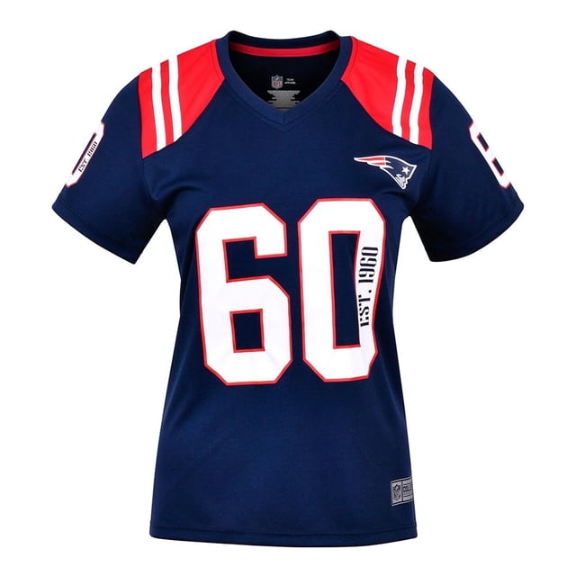Playera NFL New England Patriots Azul para Mujer Talla G